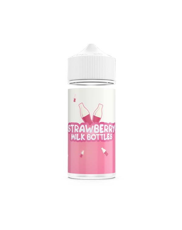 Strawberry Milk Bottles 100ml Shortfill 0mg (70VG-...