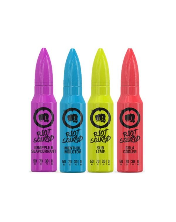 Riot Squad 0mg 50ml Shortfill (70VG/30PG)