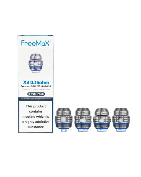 FreeMax Fireluke 3 Tank 904L X Mesh Coils