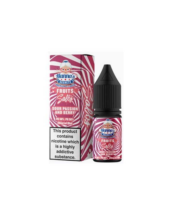 10mg Nanna’s Secret Fruits 10ml Flavoured Ni...