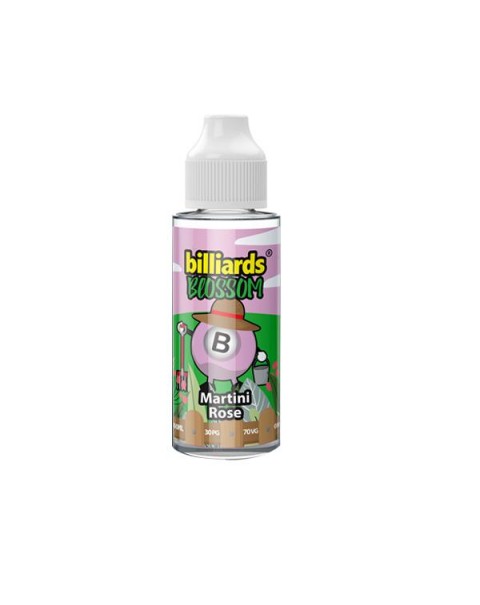 Billiards Blossom Range 100ml Shortfill 0mg (70VG/30PG)