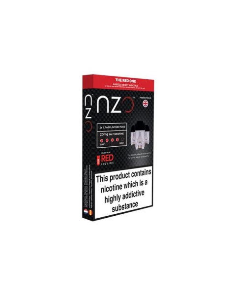 NZO 10mg Salt Cartridges with Red Liquids Nic Salt (50VG/50PG)