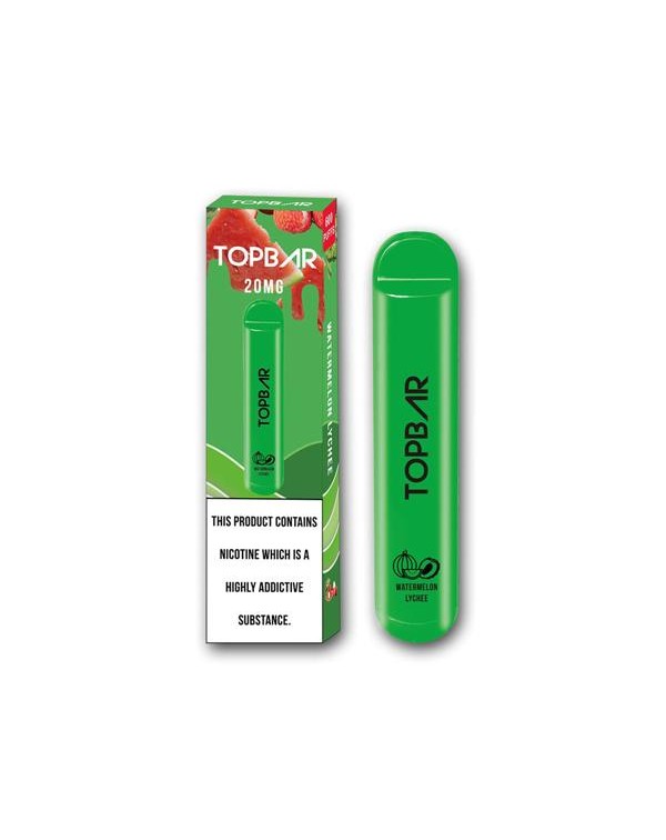 20mg Top Bar Disposable Vape Pod 600 Puffs