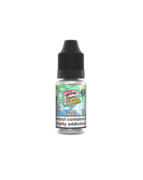 20mg Vape Simply Nic Salts 10ml (50VG/50PG)