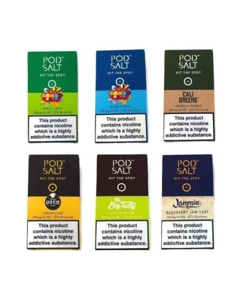 20mg Pod Salt Fusion – 10ml Flavoured Nicotine Salt (50VG/50PG)