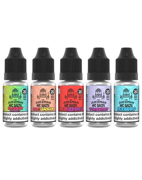 20mg The Juiceman 10ml Flavoured Nic Salt (50VG/50PG)