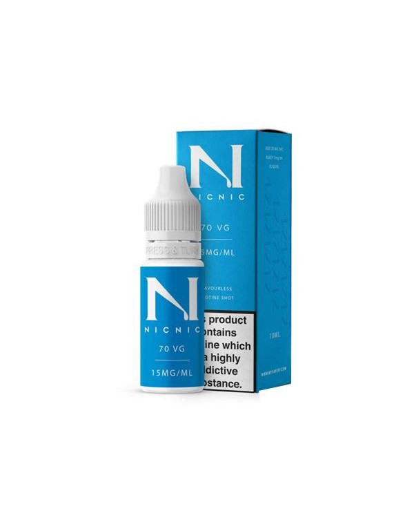 15mg Nic Nic Flavourless Nicotine Shot 10ml 70VG