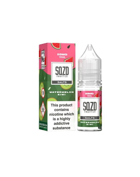 20mg Sqzd Flavoured Nic Salts 10ml (50VG/50PG)