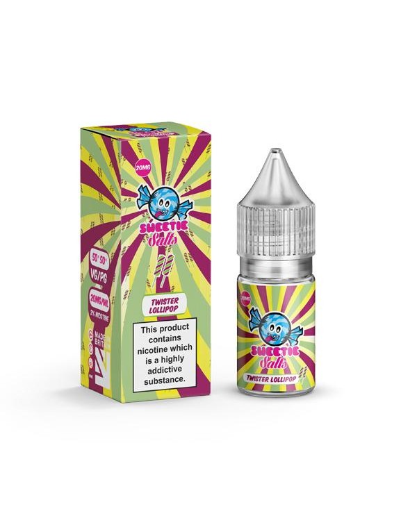 18mg Twister Lollipop By Liqua Vape 10ml Flavoured...