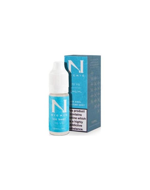 18mg Ice Cool Nic Shot 10ml by Nic Nic (70VG-30PG)