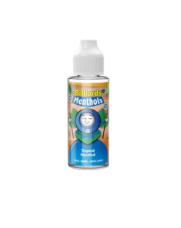 Billiards Menthol Range 100ml Shortfill 0mg (70VG/...