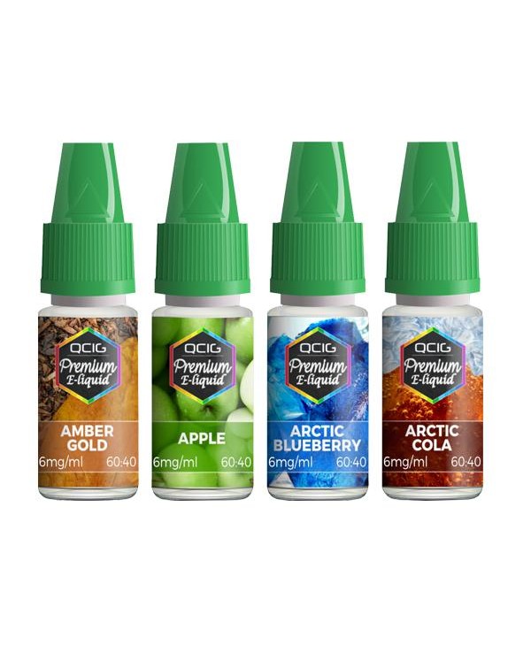 QCig Premium E-Liquids 10ml 3mg (60VG/40PG)