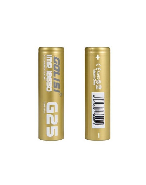 Golisi G25 18650 Battery 2500mAh 20A