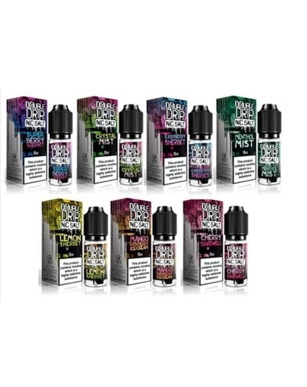 20MG Double Drip 10ML Flavoured Nic Salts E Liquid