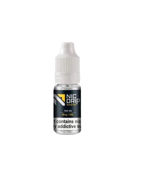 18mg Nic Drip Flavourless Nicotine Shot 10ml (100VG)